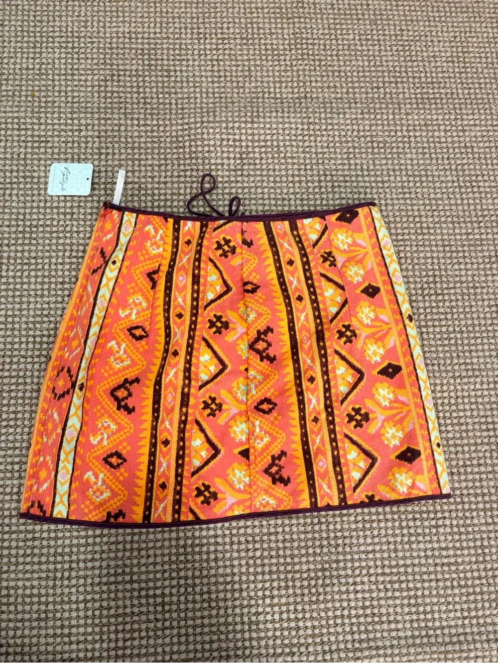 Free People- Aztec Mini Skirt